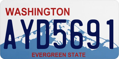 WA license plate AYD5691
