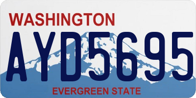 WA license plate AYD5695