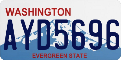 WA license plate AYD5696