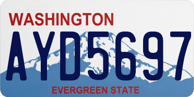 WA license plate AYD5697