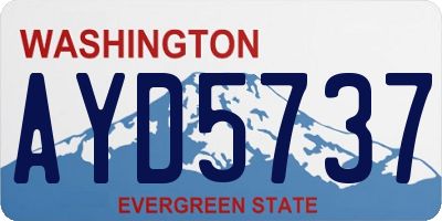 WA license plate AYD5737