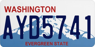 WA license plate AYD5741
