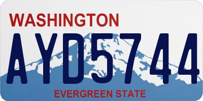WA license plate AYD5744