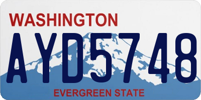 WA license plate AYD5748