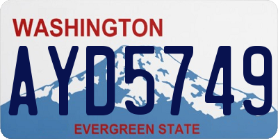 WA license plate AYD5749