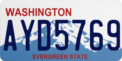 WA license plate AYD5769