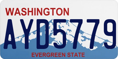 WA license plate AYD5779