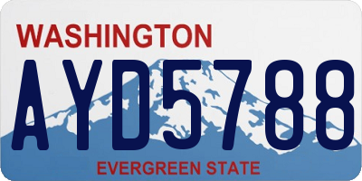 WA license plate AYD5788