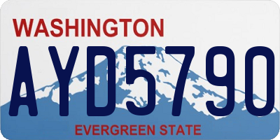 WA license plate AYD5790