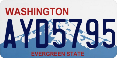 WA license plate AYD5795