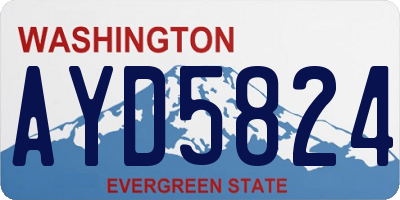WA license plate AYD5824