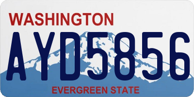 WA license plate AYD5856
