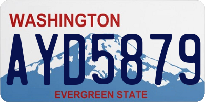 WA license plate AYD5879