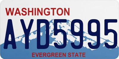 WA license plate AYD5995