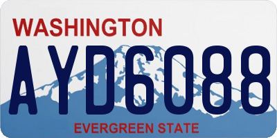 WA license plate AYD6088
