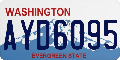 WA license plate AYD6095