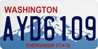 WA license plate AYD6109