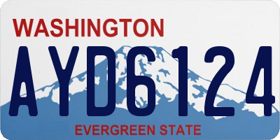 WA license plate AYD6124