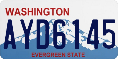 WA license plate AYD6145