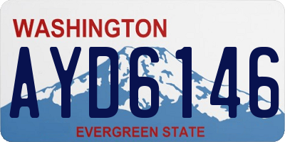 WA license plate AYD6146