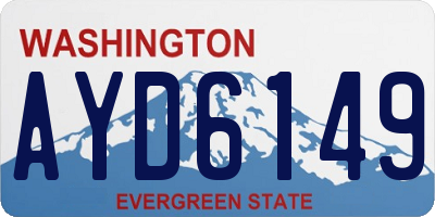 WA license plate AYD6149