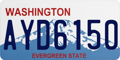 WA license plate AYD6150