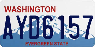 WA license plate AYD6157
