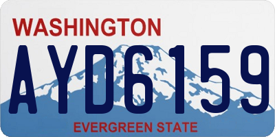 WA license plate AYD6159