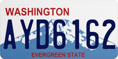 WA license plate AYD6162