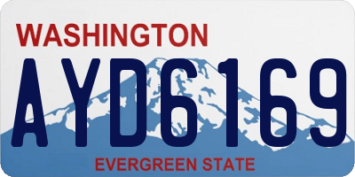 WA license plate AYD6169