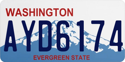WA license plate AYD6174