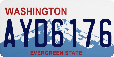 WA license plate AYD6176