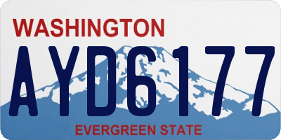 WA license plate AYD6177