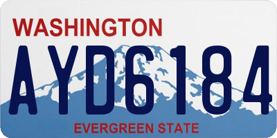 WA license plate AYD6184