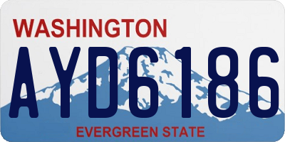 WA license plate AYD6186