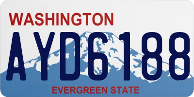 WA license plate AYD6188
