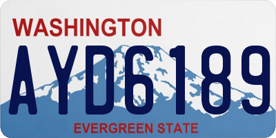 WA license plate AYD6189