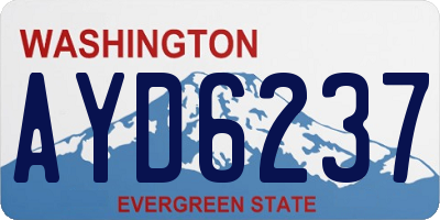 WA license plate AYD6237