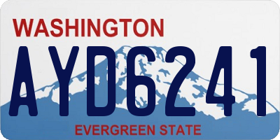 WA license plate AYD6241