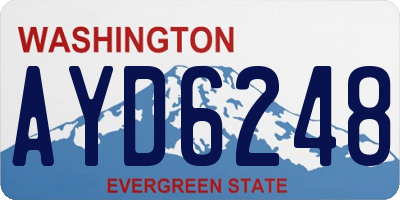 WA license plate AYD6248