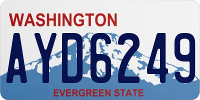 WA license plate AYD6249