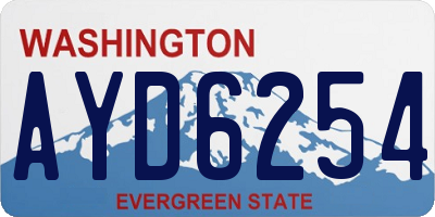 WA license plate AYD6254