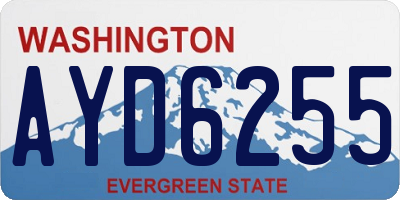 WA license plate AYD6255