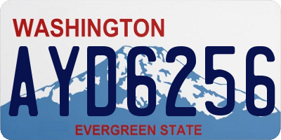 WA license plate AYD6256