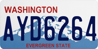 WA license plate AYD6264