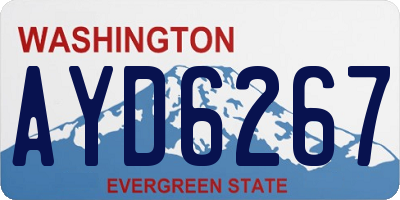 WA license plate AYD6267