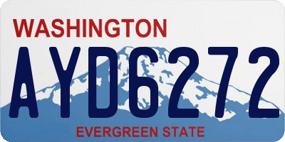 WA license plate AYD6272