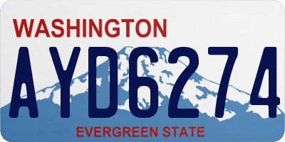 WA license plate AYD6274