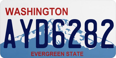 WA license plate AYD6282