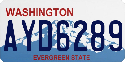 WA license plate AYD6289
